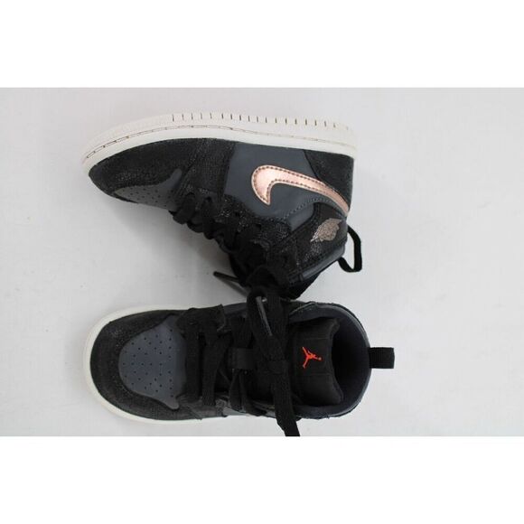 Nike Toddler Size 6C Air Jordan Retro 1 High Black/Rose Gold 705304-006 - Picture 1 of 10